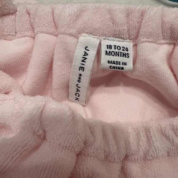 Janie and Jack Candy Pink Ruffle Terry Romper Swim Coverup - Picture 8 of 8